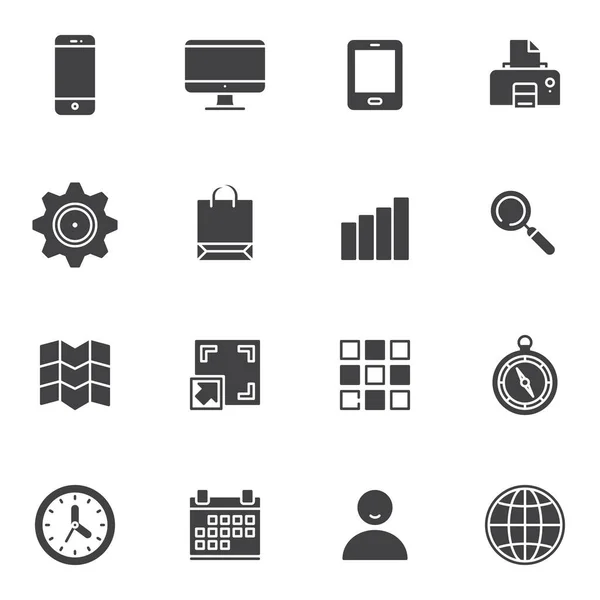 Essentials vector icons set — Stock Vector