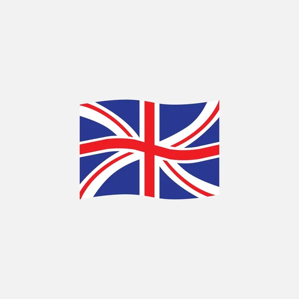 イギリスの旗の色フラットアイコン — ストックベクタ