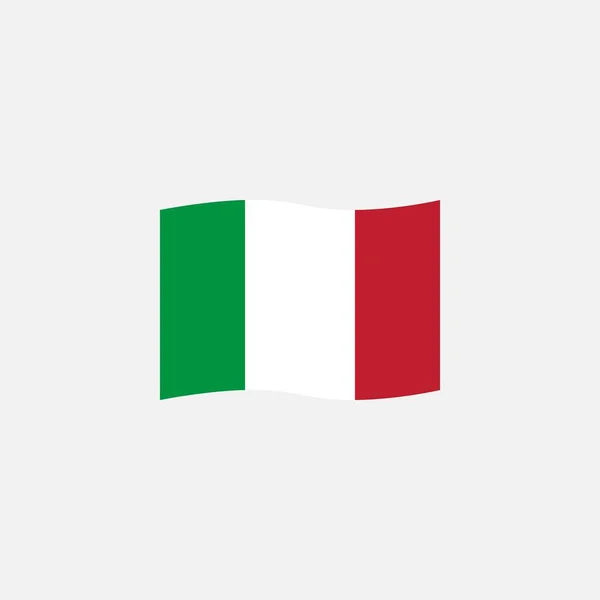 Italie drapeau couleurs icône plate — Image vectorielle