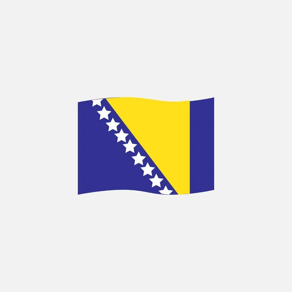Bosna a Hercegovina vlajka barvy ploché ikony — Stockový vektor