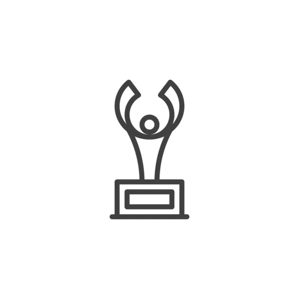 Award cup line icon — Stock Vector