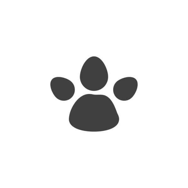 Ikona wektora śladu zwierzęcia Tapir — Wektor stockowy