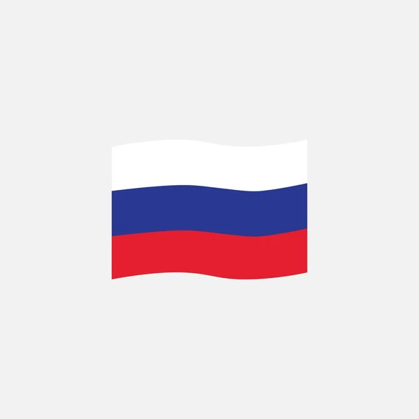 Rusko vlajka barvy ploché ikony — Stockový vektor