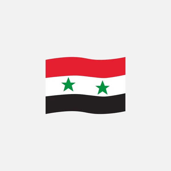 Bandera siria colores icono plano — Vector de stock