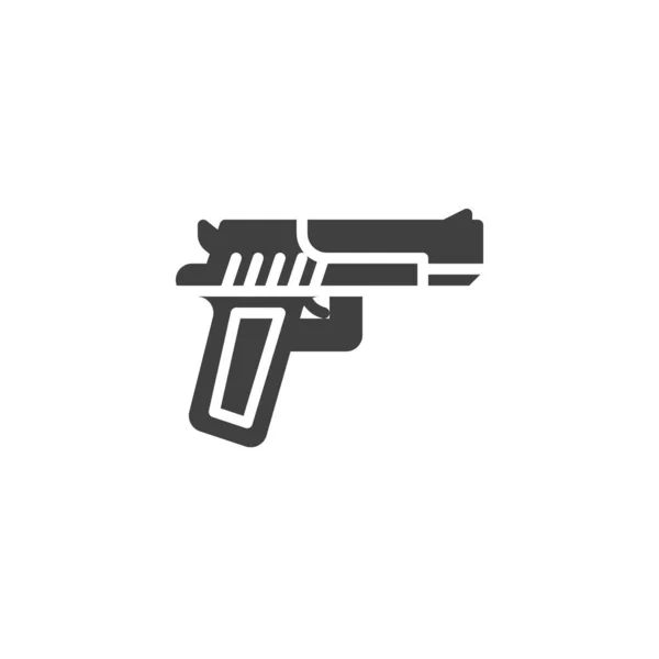Ícone de vetor de pistola Handgun — Vetor de Stock