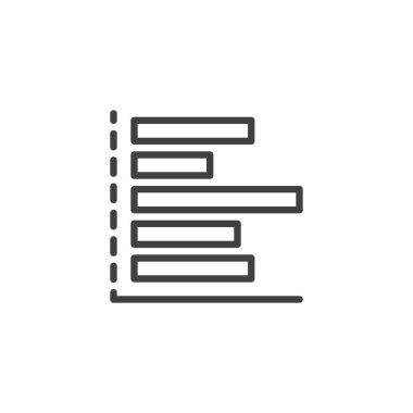 Yatay Çubuk çizelgesi simgesi