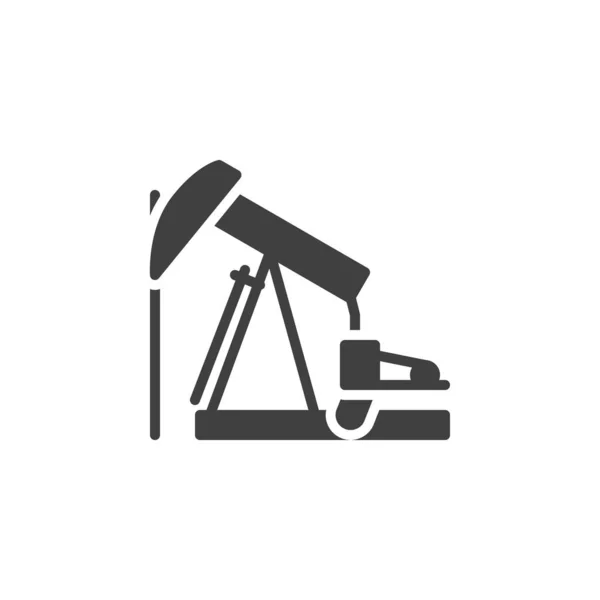 Εικονίδιο Διανύσματος Πετρελαίου Γεμισμένο Επίπεδο Σήμα Για Την Έννοια Του — Διανυσματικό Αρχείο