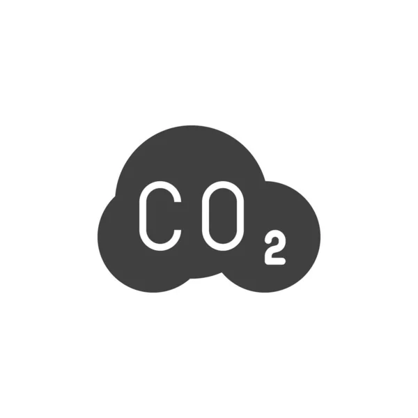 Co2 Cloud Vector Icon Filled Flat Sign Mobile Concept Web — Stock Vector