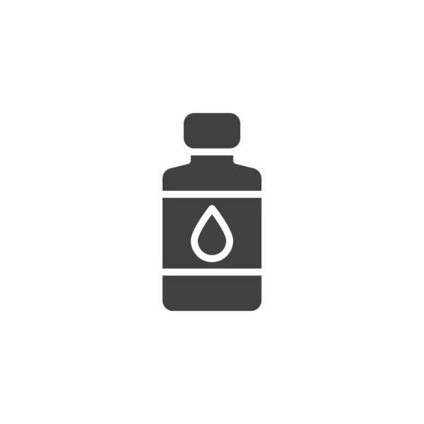 Icono Vector Botella Aceite Signo Plano Lleno Para Concepto Móvil — Archivo Imágenes Vectoriales