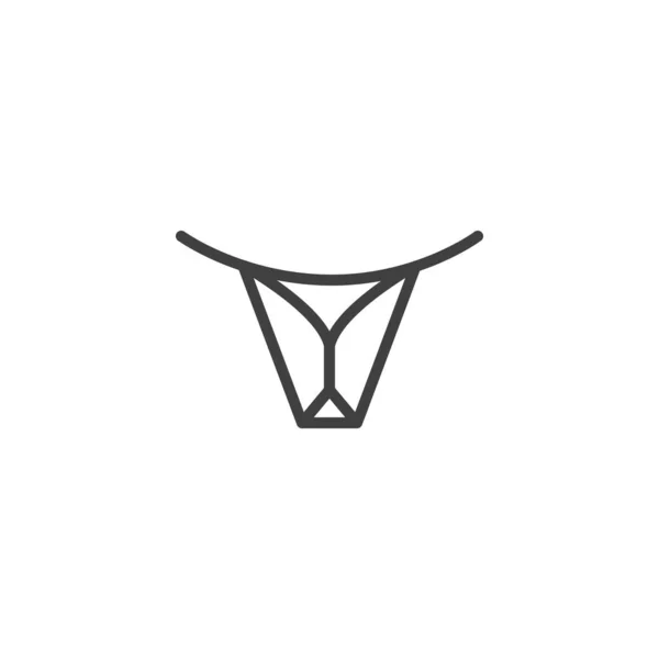 Male Underpants Line Icon Linear Style Sign Mobile Concept Web — ストックベクタ