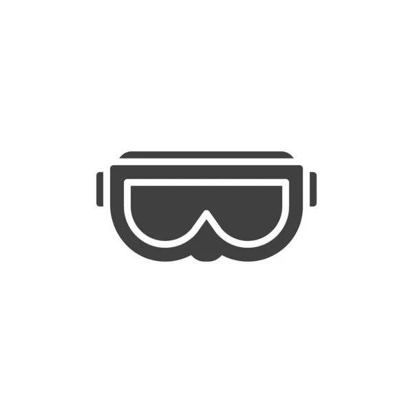 Esquí Máscara Vector Icono Signo Plano Lleno Para Concepto Móvil — Vector de stock