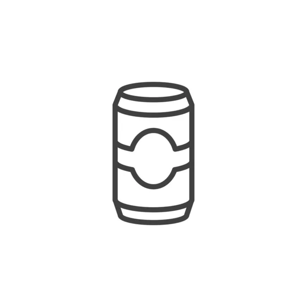 Bière Peut Aligner Icône Signe Style Linéaire Pour Concept Mobile — Image vectorielle