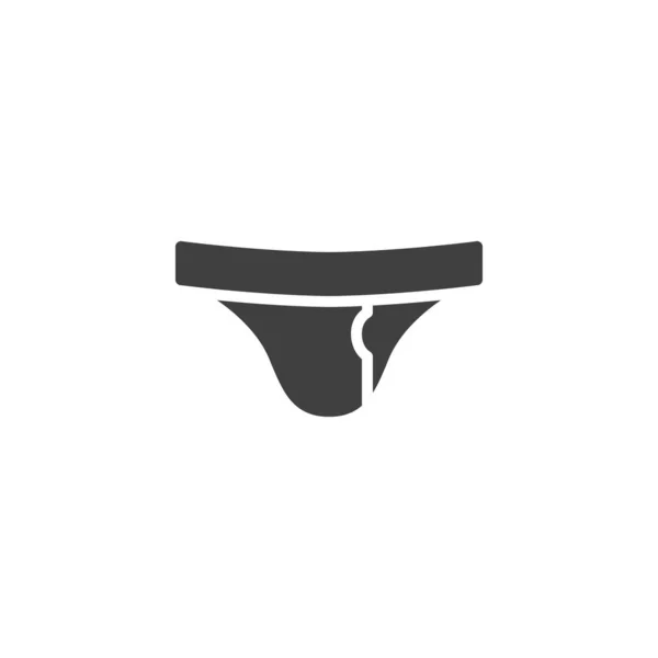 男式内裤矢量图标 填写了移动概念和网页设计的平面标志 男式内裤 色彩艳丽 标识插图 矢量图形 — 图库矢量图片