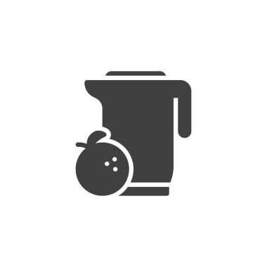 Portakal suyu sürahi vektör simgesi