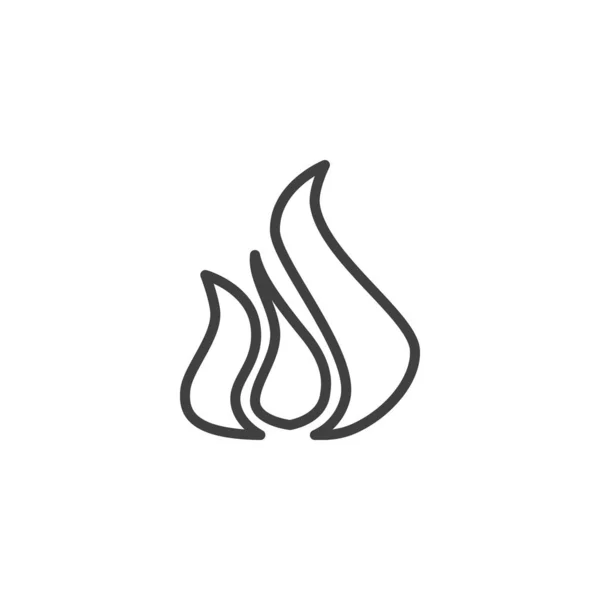 Ikona linii ognia — Wektor stockowy