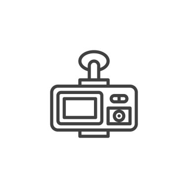 Dvr kamera çizgi simgesi