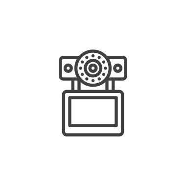 Dvr kamera ekran çizgisi simgesi