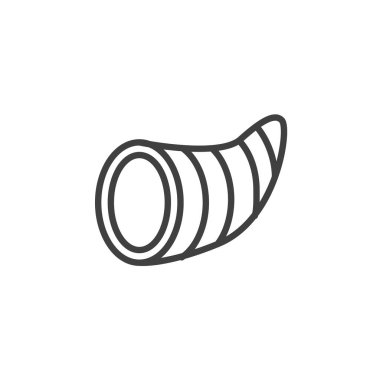 Şükran Günü Cornucopia çizgisi simgesi