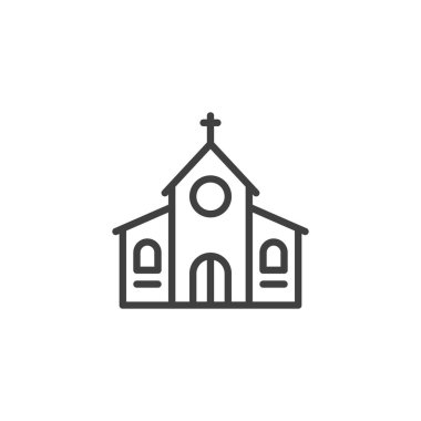 Çapraz çizgi simgesi olan kilise