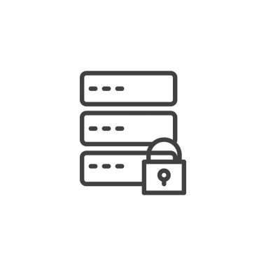 Veritabanı, sunucu güvenlik satırı simgesi