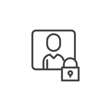 Kişisel veri koruma hattı simgesi