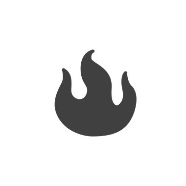 Alev vektör simgesi yakılıyor