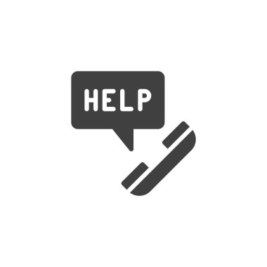 acil arama vektör simgesi