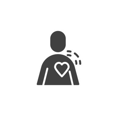 Kalp krizi vektör simgesi