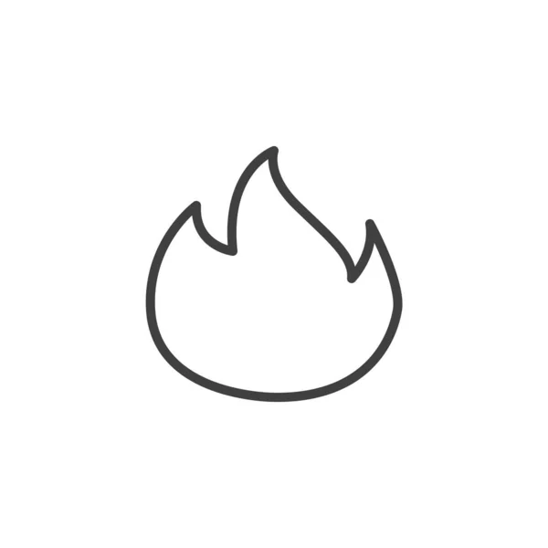 Ikonen för eldslågor — Stock vektor