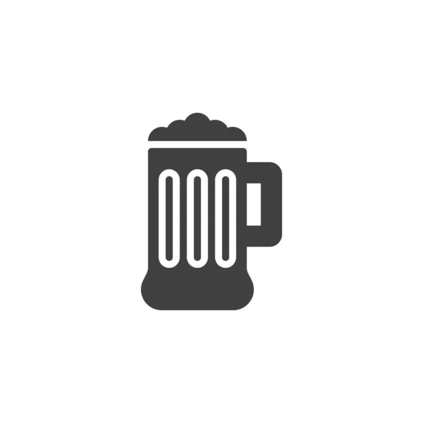 Bierkrug-Vektorsymbol — Stockvektor