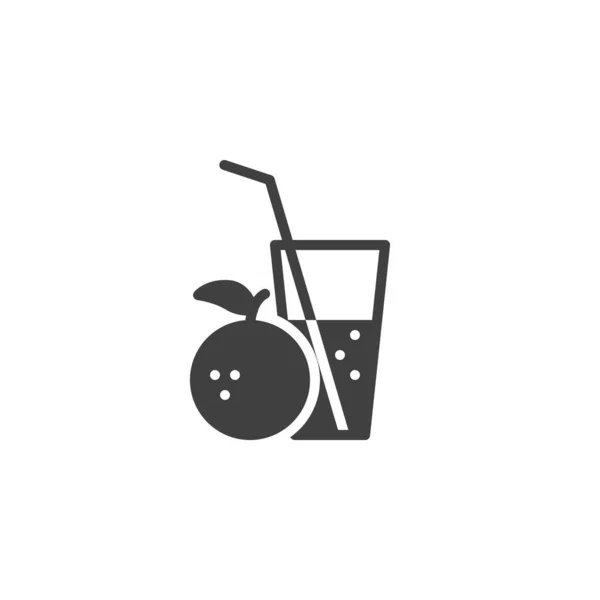 Orange juice vector icon — Stock Vector