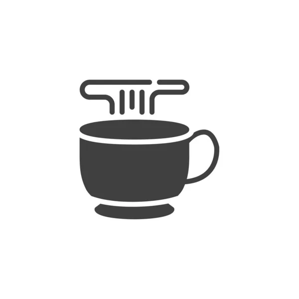 Bir fincan çay vektörü simgesi — Stok Vektör