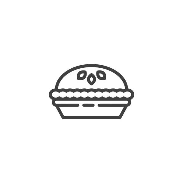 Иконка пирога — стоковый вектор