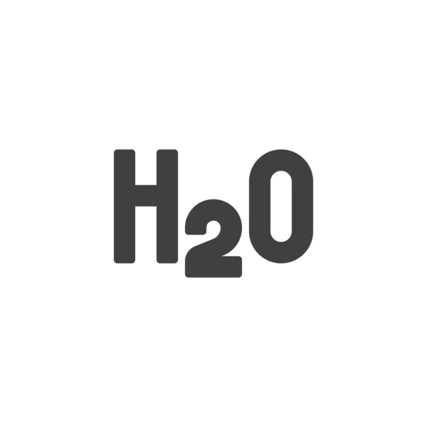 Fórmula de agua H2O vector icono — Archivo Imágenes Vectoriales