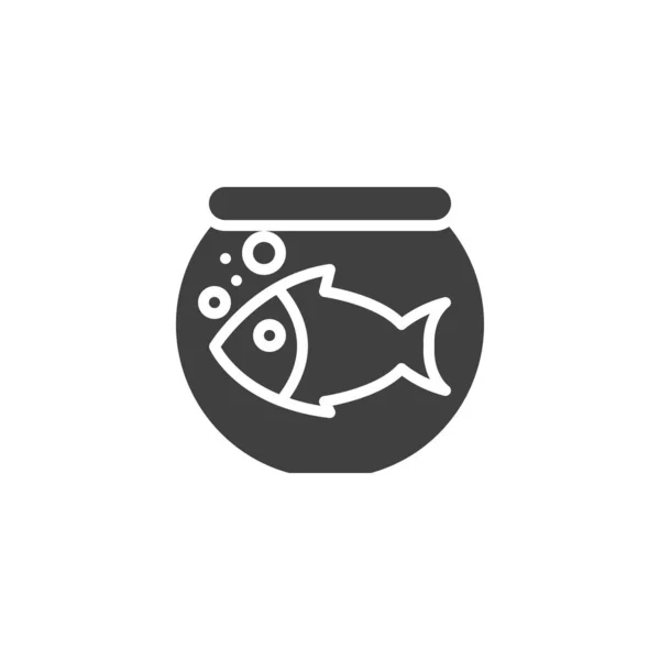 Fisk i ett akvarium vektor ikon — Stock vektor