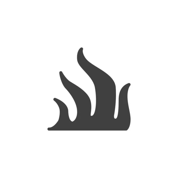 Brandflamma vektor ikon — Stock vektor