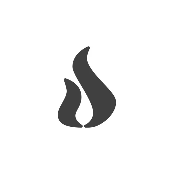 Vlam vector pictogram — Stockvector
