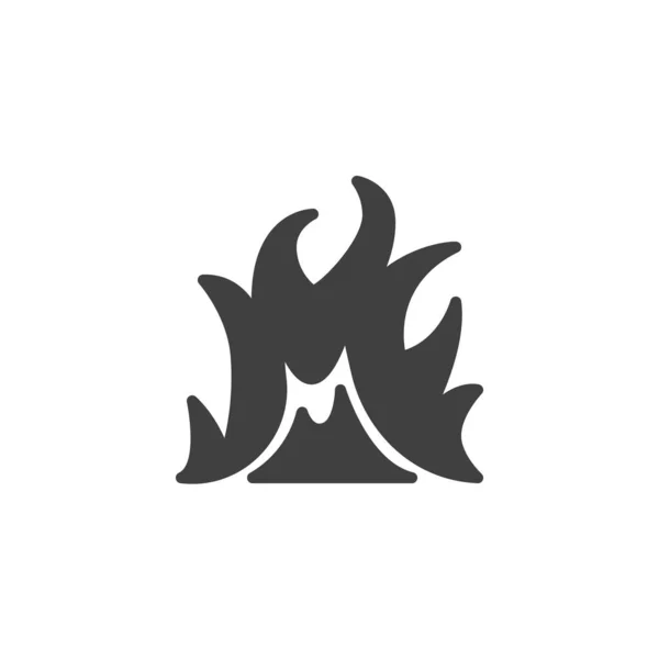 Ikona wektora płomienia ognia — Wektor stockowy