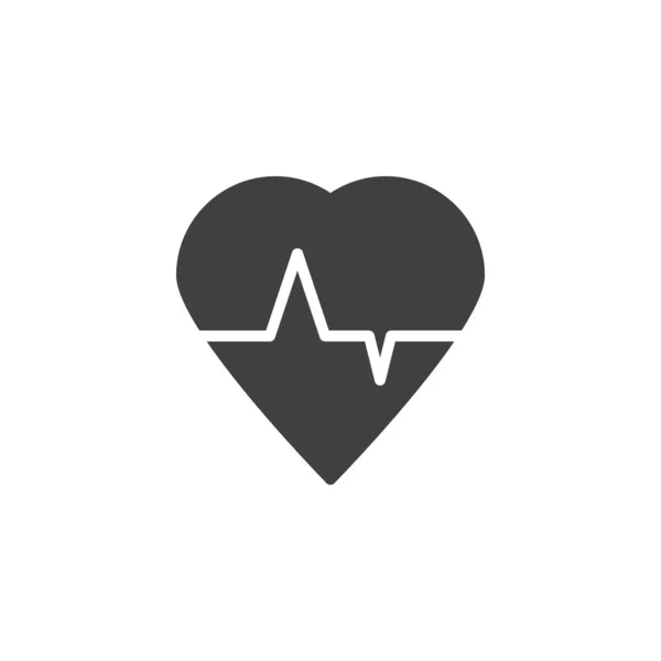 Καρδιογράφημα καρδιά διάνυσμα εικονίδιο — Διανυσματικό Αρχείο