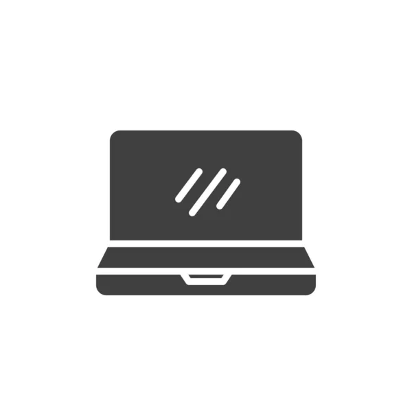 Modern laptop display vector icon — Stock Vector