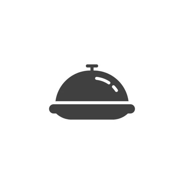Restaurant cloche icône vectorielle — Image vectorielle
