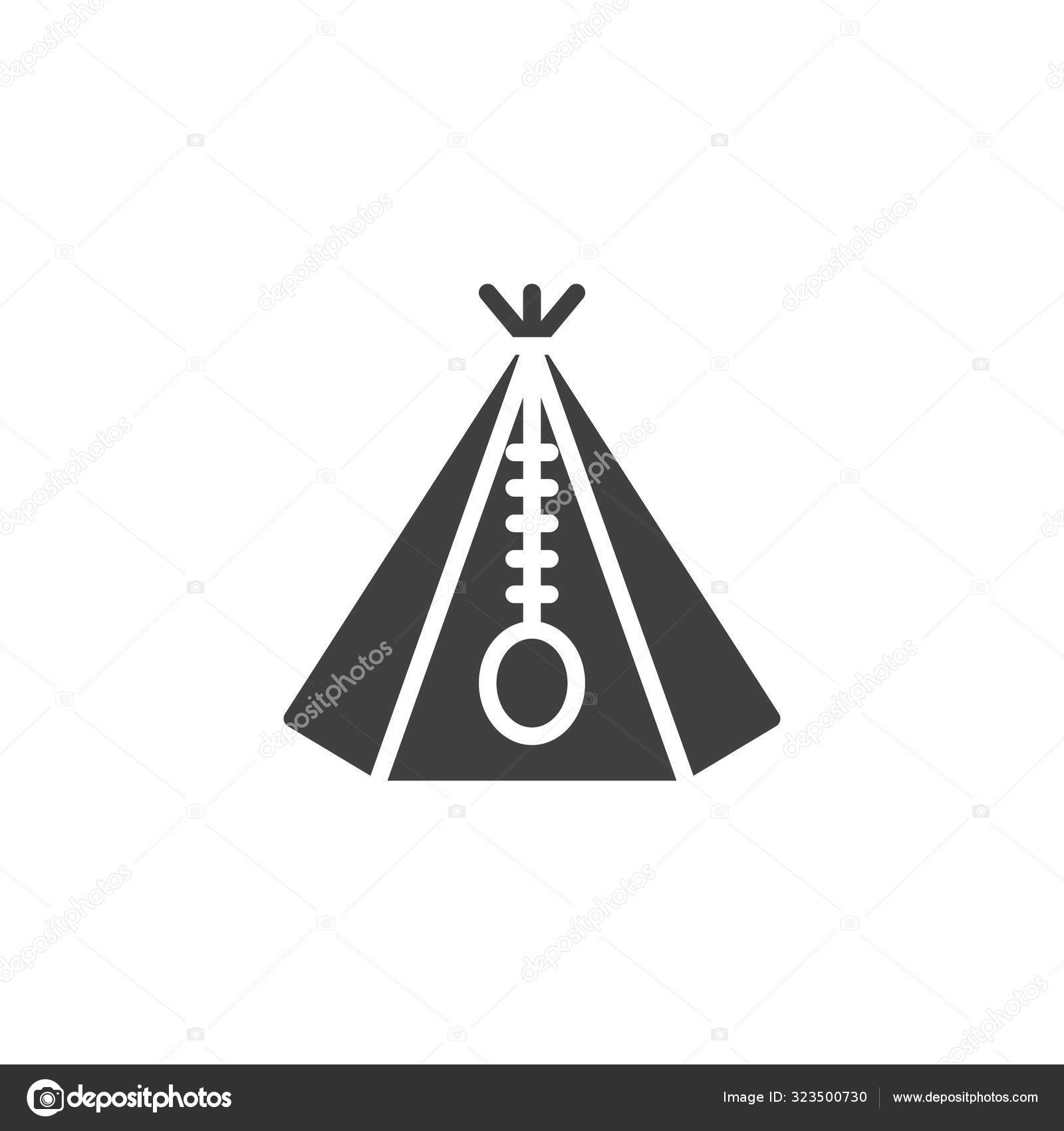 Teepee, tent vector icon Stock Vector by ©avicons 323500730