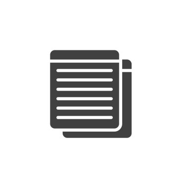 Kağıt belge katman vektör simgesi