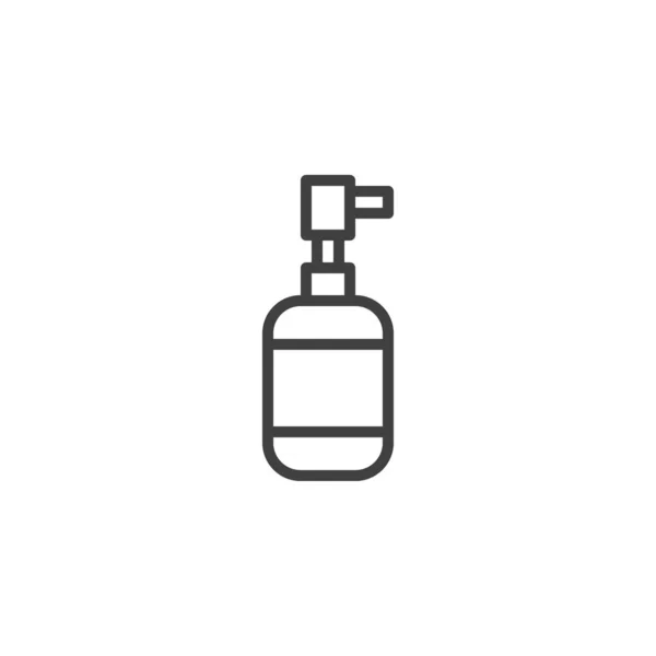 Icono Línea Botella Detergente Para Lavavajillas Signo Estilo Lineal Para — Archivo Imágenes Vectoriales