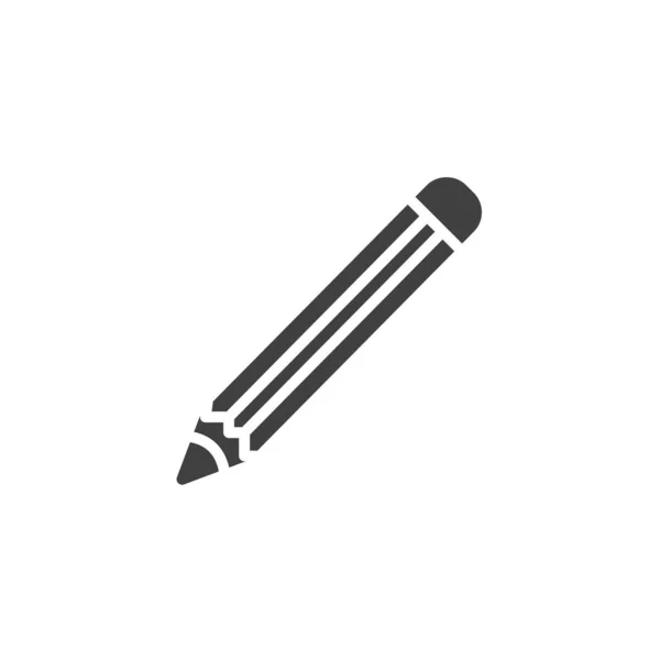Ołówek Ikona Wektora Rysunku Wypełnione Płaski Znak Dla Koncepcji Mobilnej — Wektor stockowy