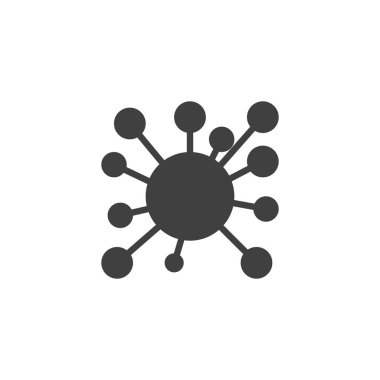 molekül vektör simgesi