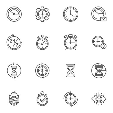 Saat çizgisi simgeleri ayarlandı