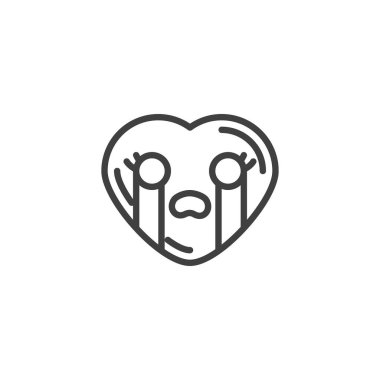 Yüksek sesle Ağlayan Yüz emoji simgesi