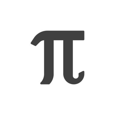 Matematiksel değer pi vektör simgesi