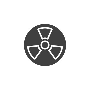 Radyasyon tehlike vektör simgesi